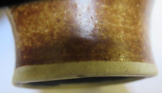 DAME LUCIE RIE DBE (1902-1995) A PORCELAIN VASE of cylindrical section with waisted neck and flared Image