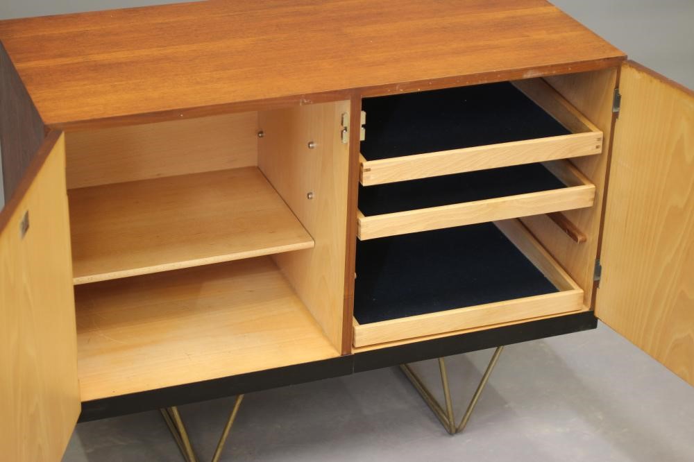 A SMALL STAG S RANGE TEAK CABINET BY JOHN & SYLVIA REED Image