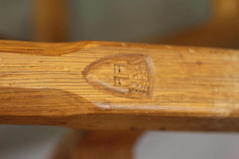 A SET OF EIGHT OAK DINING CHAIRS BY HORACE KNIGHT OF BALK Image
