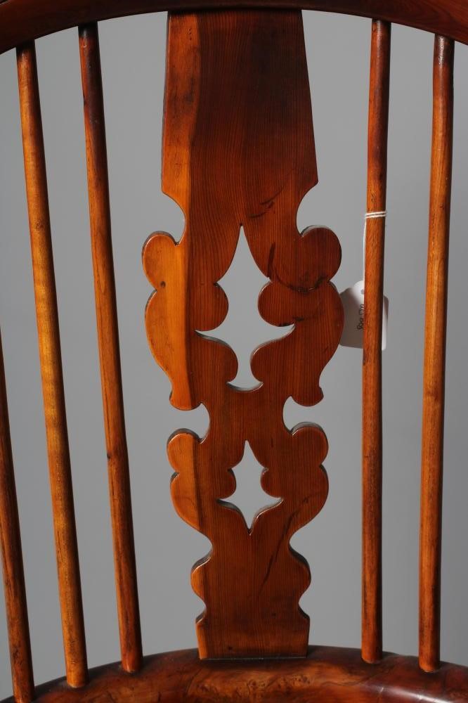 A YORKSHIRE YEW HIGH BACK WINDSOR ARMCHAIR Image