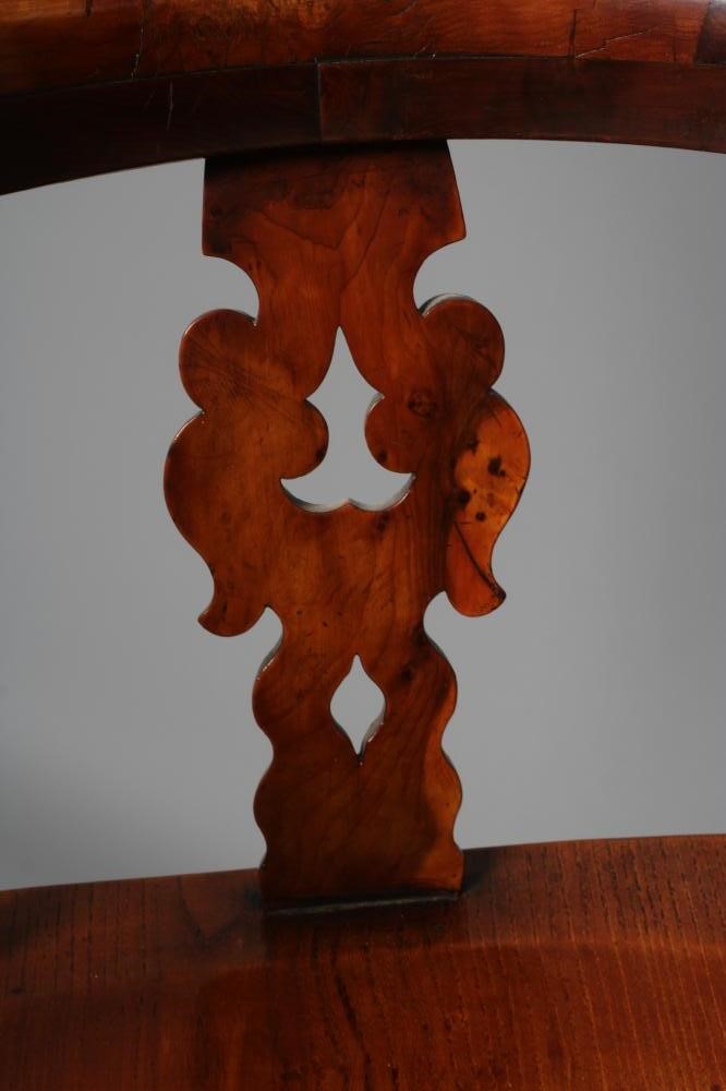 A YORKSHIRE YEW HIGH BACK WINDSOR ARMCHAIR Image