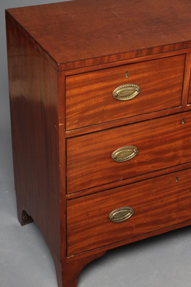A GEORGIAN MAHOGANY STRAIGHT FRONT CHEST Image