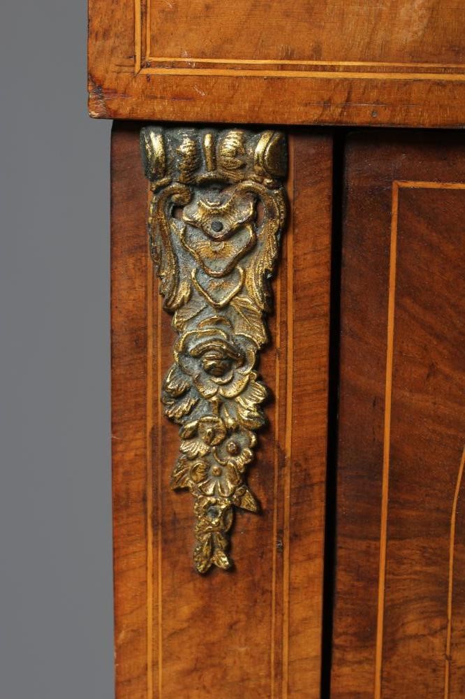A SMALL VICTORIAN WALNUT PIER CABINET Image