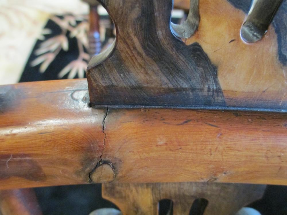 A PAIR OF SPLAT BACK YEW WINDSOR ARMCHAIRS Image