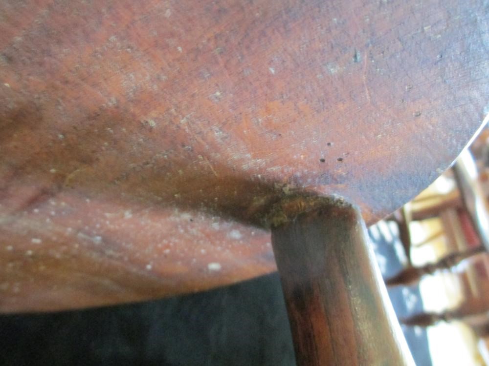 A PAIR OF SPLAT BACK YEW WINDSOR ARMCHAIRS Image