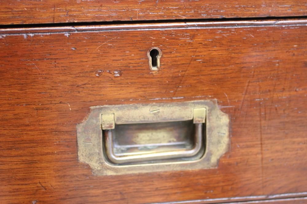 AN ARMY AND NAVY TEAK MILITARY CHEST Image