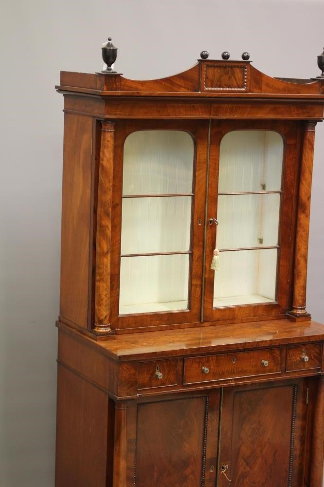 A SMALL LATE GEORGIAN MAHOGANY CABINET Image