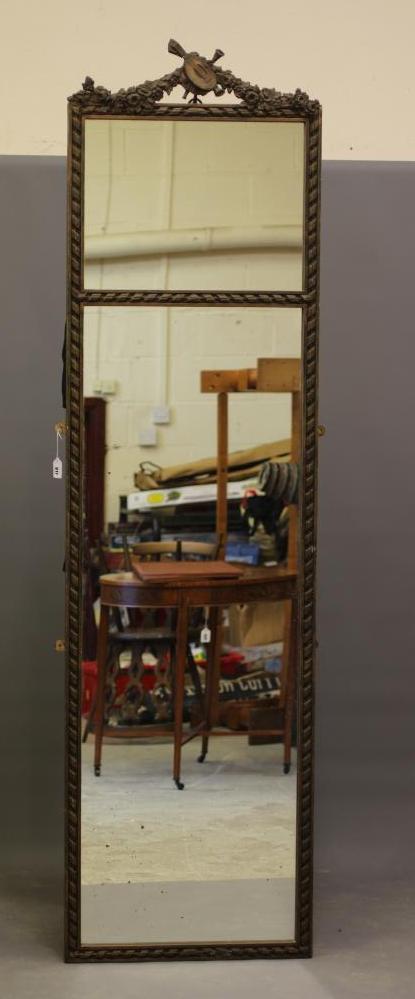 A GILT GESSO PIER GLASS Image