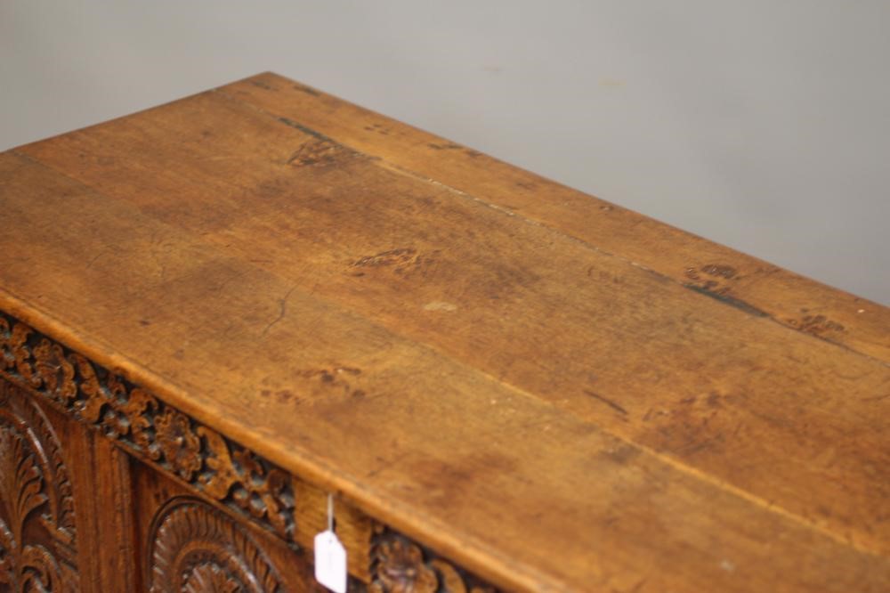 A JOINED OAK PANELLED CHEST Image