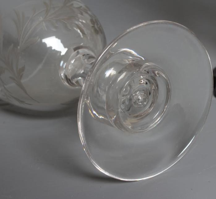 A BOHEMIAN RUBY FLASHED TABLE LUSTRE Image