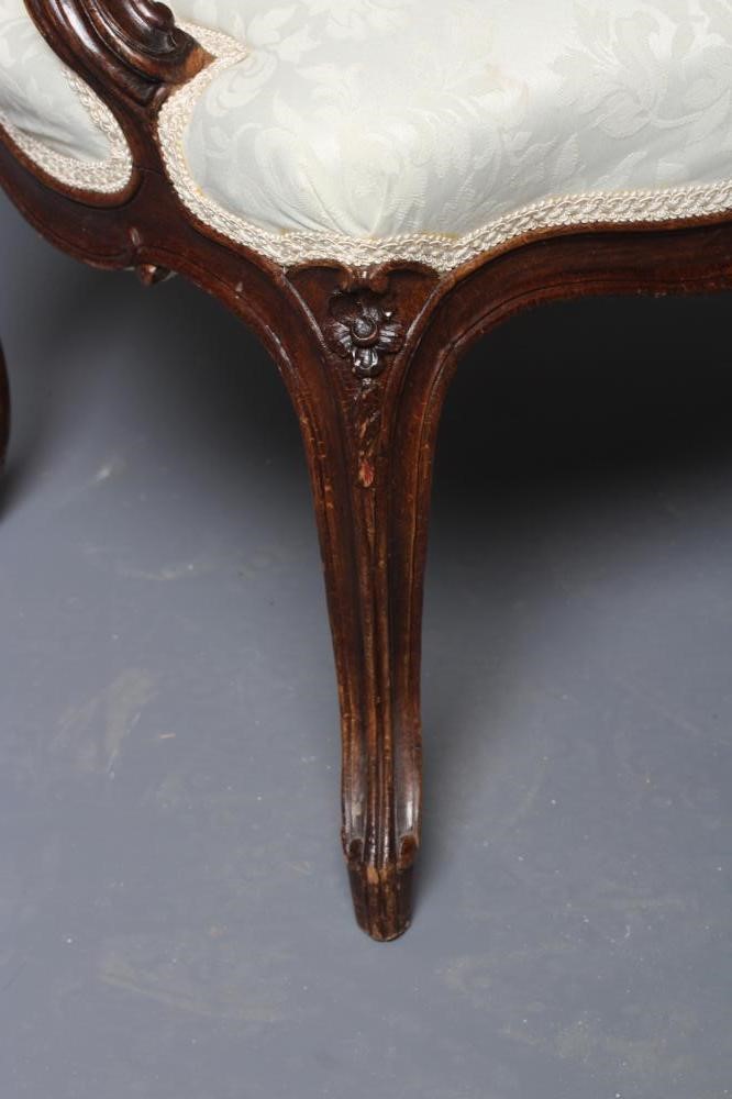 A STAINED BEECH ARMCHAIR Image