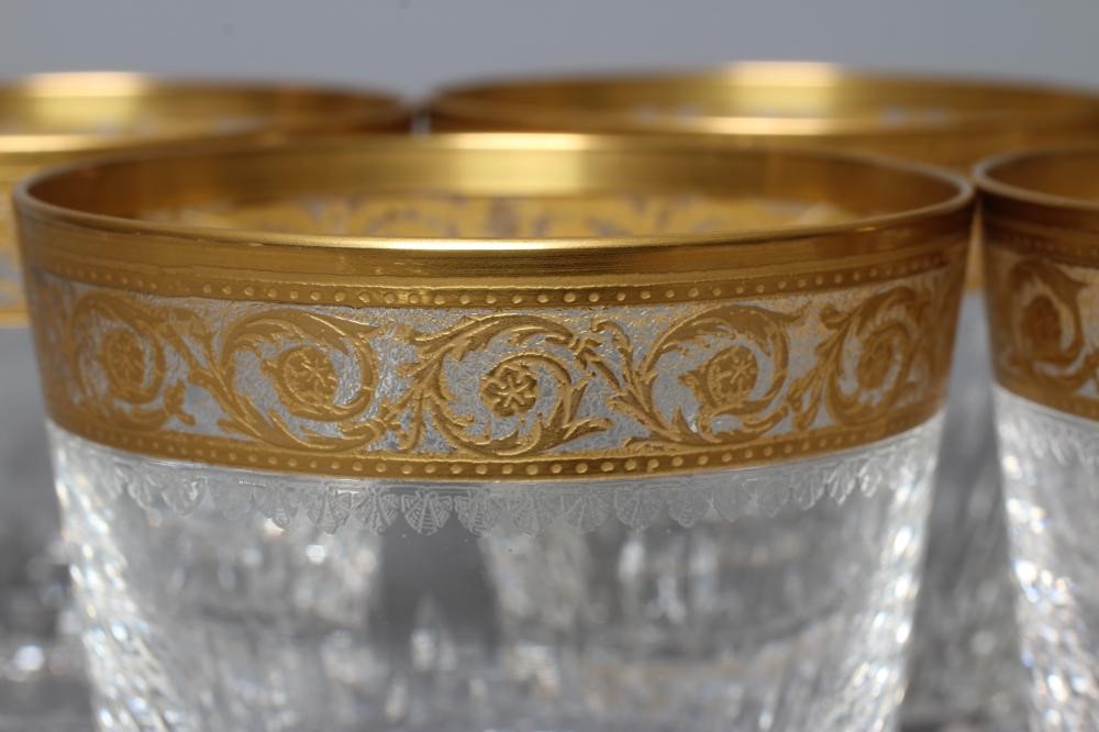 A SET OF EIGHT ST LOUIS THISTLE PATTERN TUMBLERS, etched circle mark, 3 1/4" high (Est. plus 24% Image