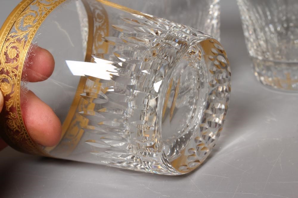 A SET OF EIGHT ST LOUIS THISTLE PATTERN TUMBLERS, etched circle mark, 3 1/4" high (Est. plus 24% Image