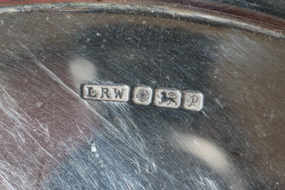 A SALVER by Laurence R Watson & Co., Sheffield 1989, of shaped circular form with pie-crust rim and Image