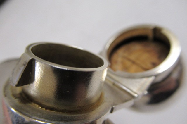 A LATE VICTORIAN SILVER HIP FLASK Image