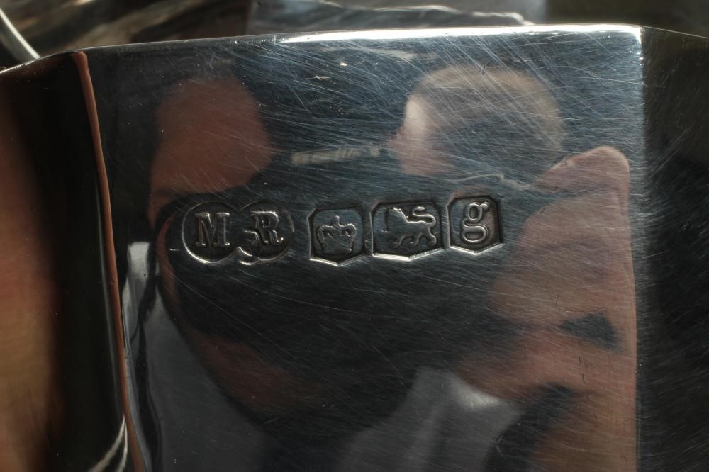 A FOUR PIECE SILVER TEA AND COFFEE SERVICE Image