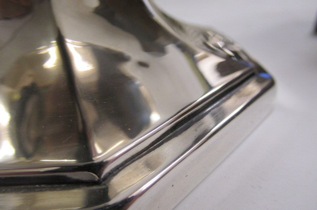 A SILVER PEDESTAL BOWL Image