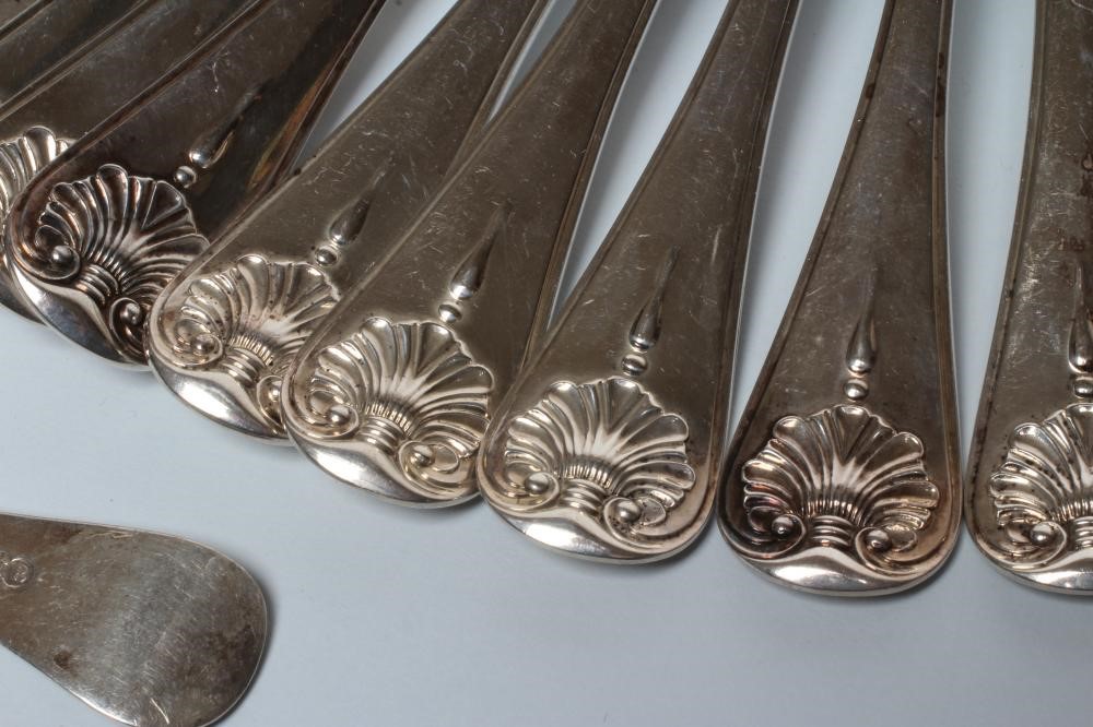 A SILVER TABLE SERVICE for twelve place settings Image