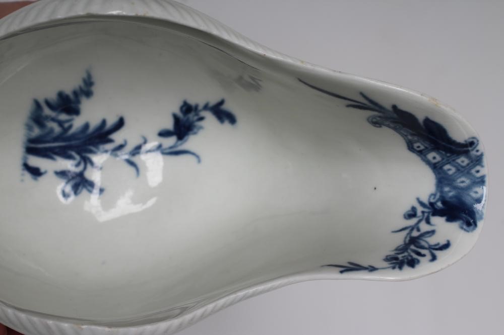 A FIRST PERIOD WORCESTER PORCELAIN SAUCEBOAT Image