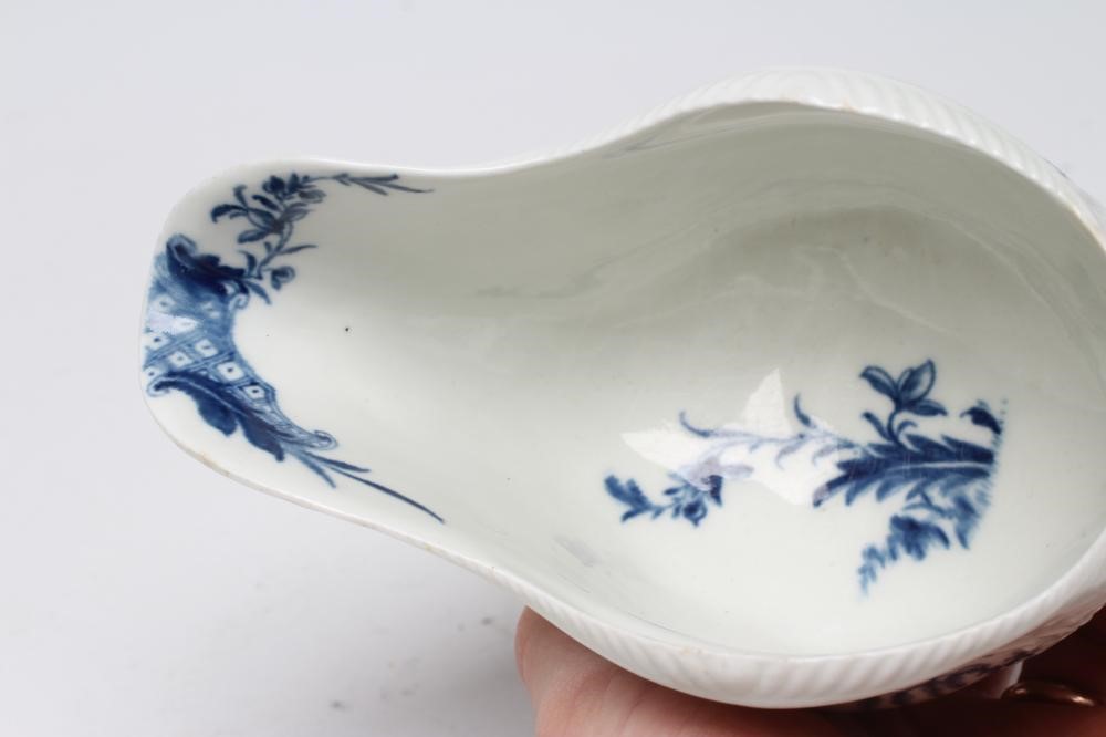 A FIRST PERIOD WORCESTER PORCELAIN SAUCEBOAT Image