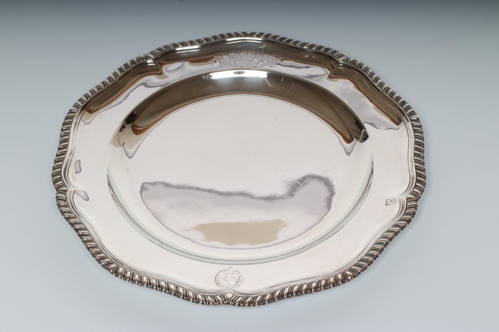 A GEORGE III SILVER PLATE Image
