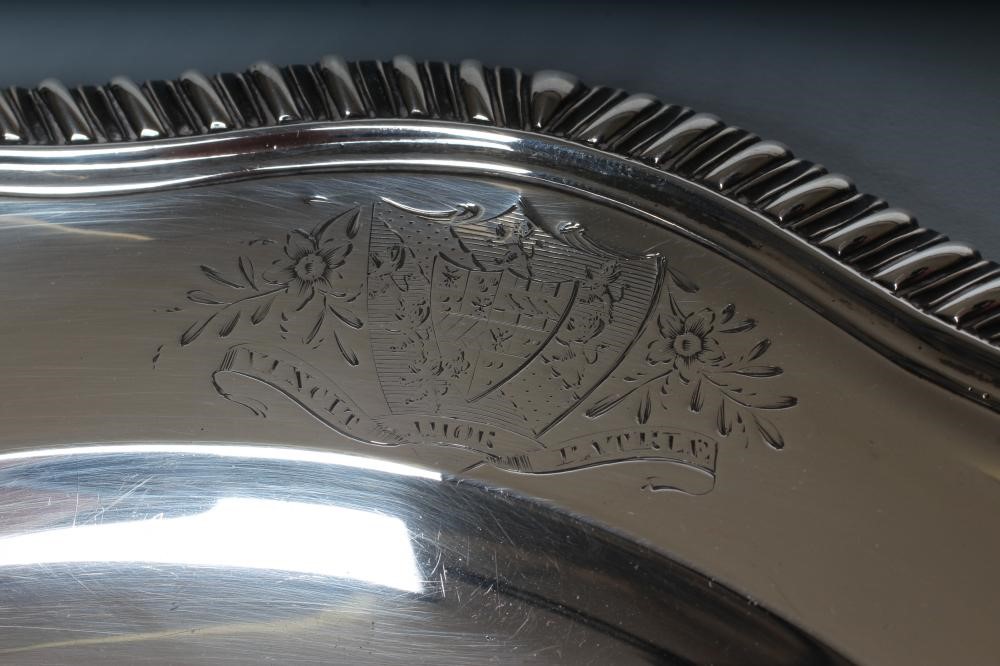A GEORGE III SILVER PLATE Image
