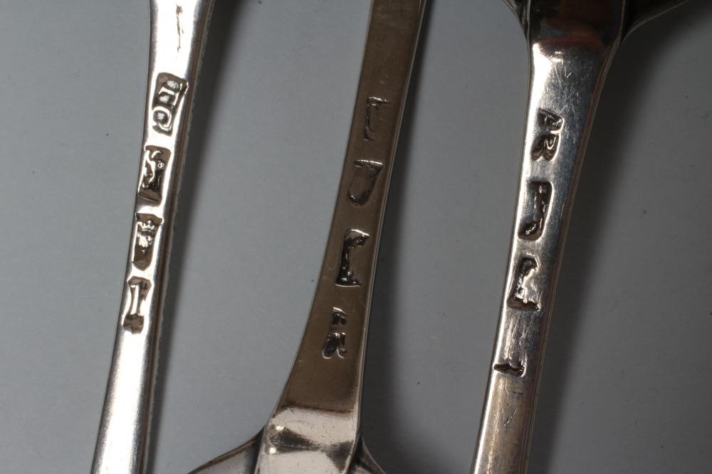 A COLLECTION OF GEORGE III AND LATER SILVER TABLESPOONS Image
