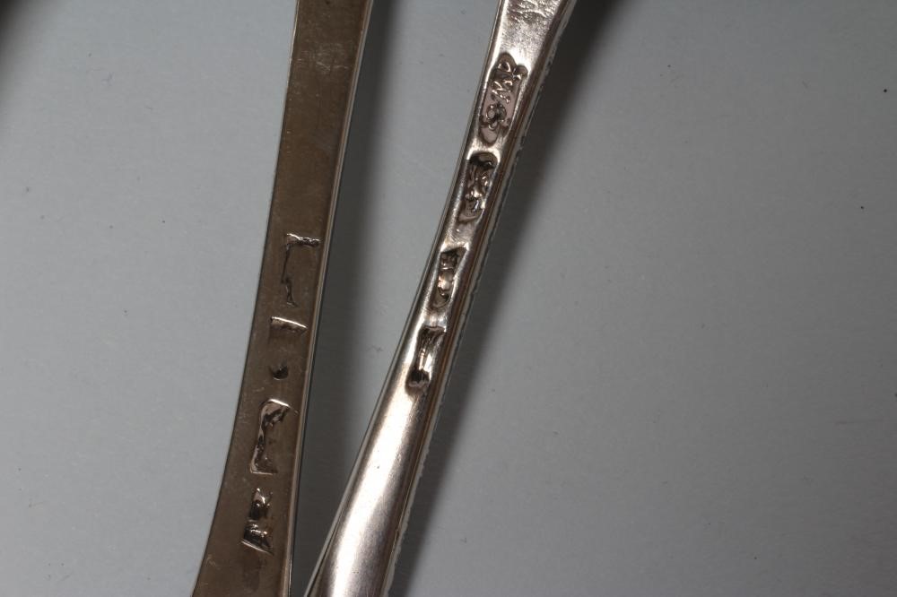 A COLLECTION OF GEORGE III AND LATER SILVER TABLESPOONS Image