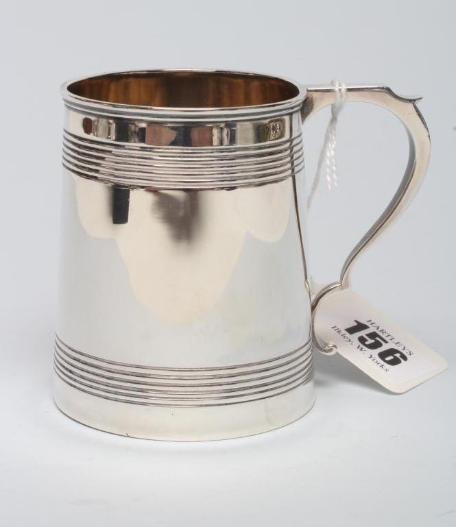 A LATE VICTORIAN SILVER CHRISTENING MUG Image