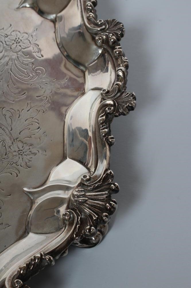 A VICTORIAN SILVER SALVER Image