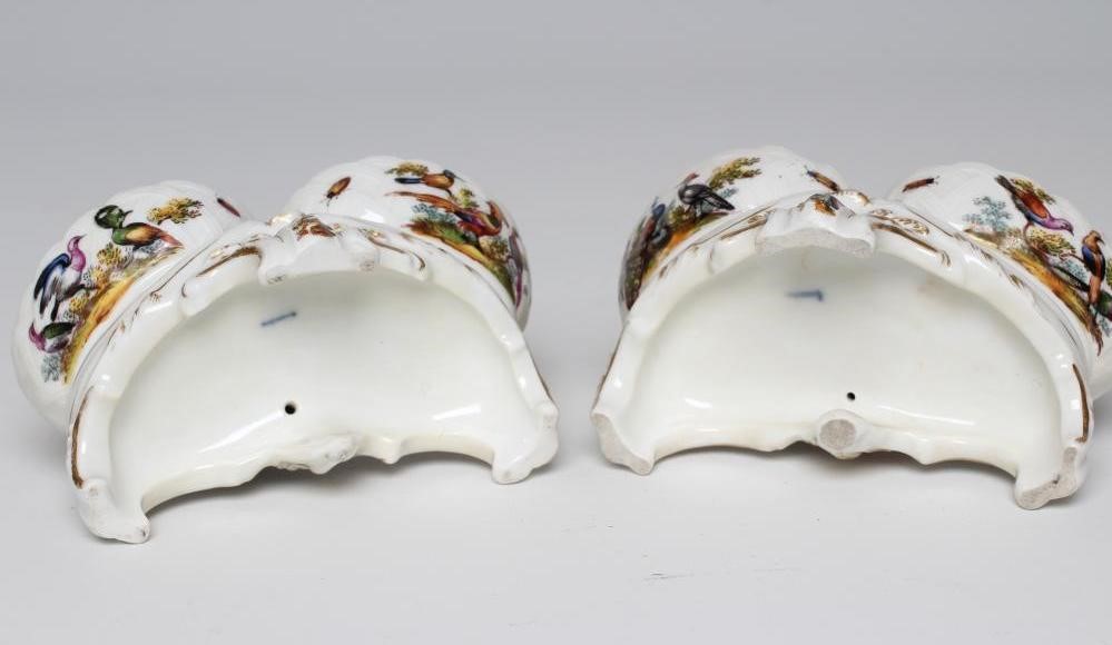 A PAIR OF BERLIN PORCELAIN FIGURAL SALTS Image