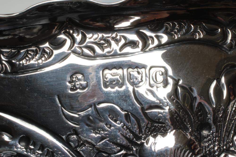 A LATE VICTORIAN SILVER SMALL ROSE BOWL Image