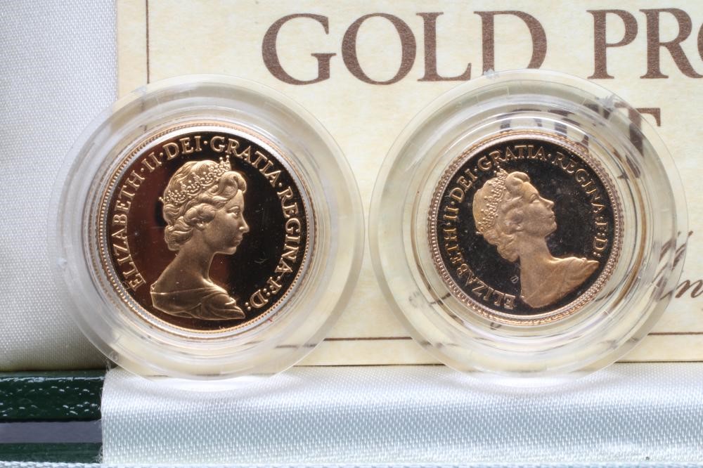 AN ELIZABETH II GOLD PROOF FOUR COIN SET Image