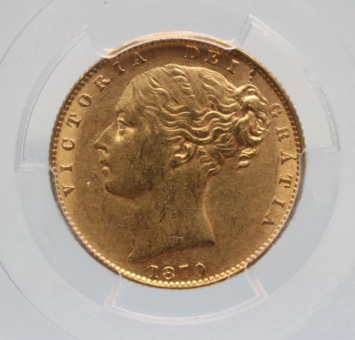 A VICTORIA SHIELD BACK SOVEREIGN Image