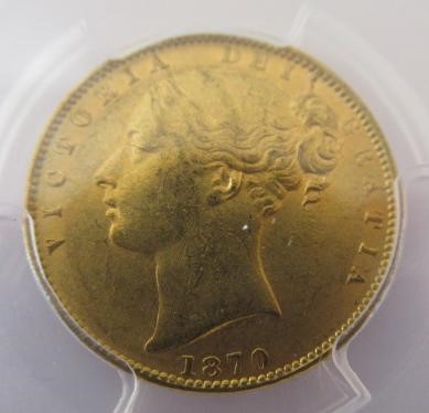 A VICTORIA SHIELD BACK SOVEREIGN Image