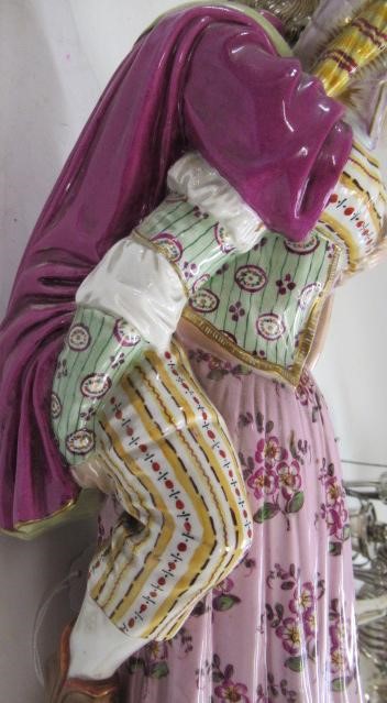 A LARGE GERMAN PORCELAIN "WOMAN OF WEINSBERG" FIGURE Image