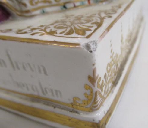 A LARGE GERMAN PORCELAIN "WOMAN OF WEINSBERG" FIGURE Image