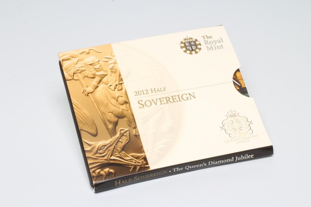 AN ELIZABETH II "DIAMOND JUBILEE" PROOF HALF SOVEREIGN Image