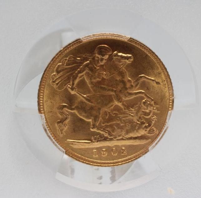 AN EDWARD VII HALF SOVEREIGN Image