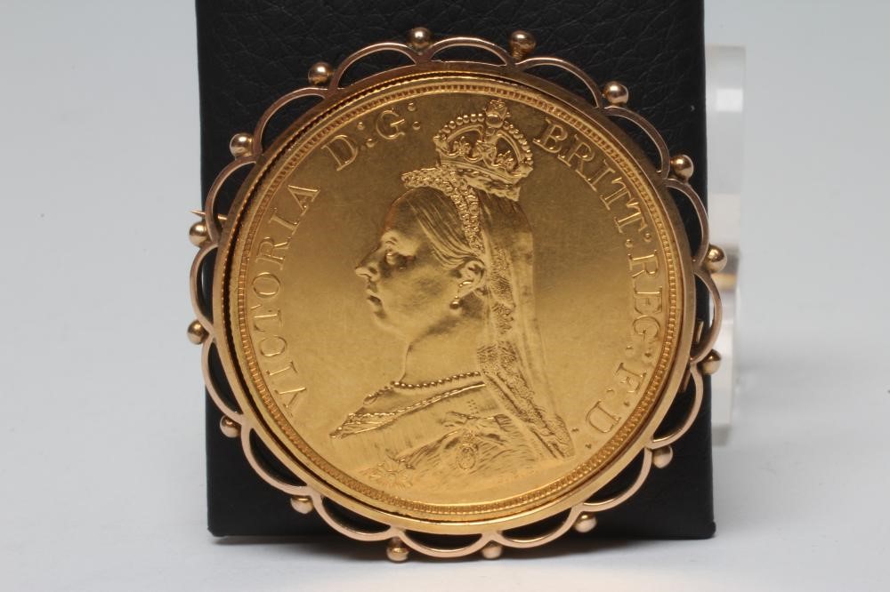 A VICTORIA GOLDEN JUBILEE GOLD £5 Image