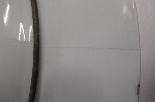 A PAIR OF CHINESE PORCELAIN CHARGERS of plain circular form Image