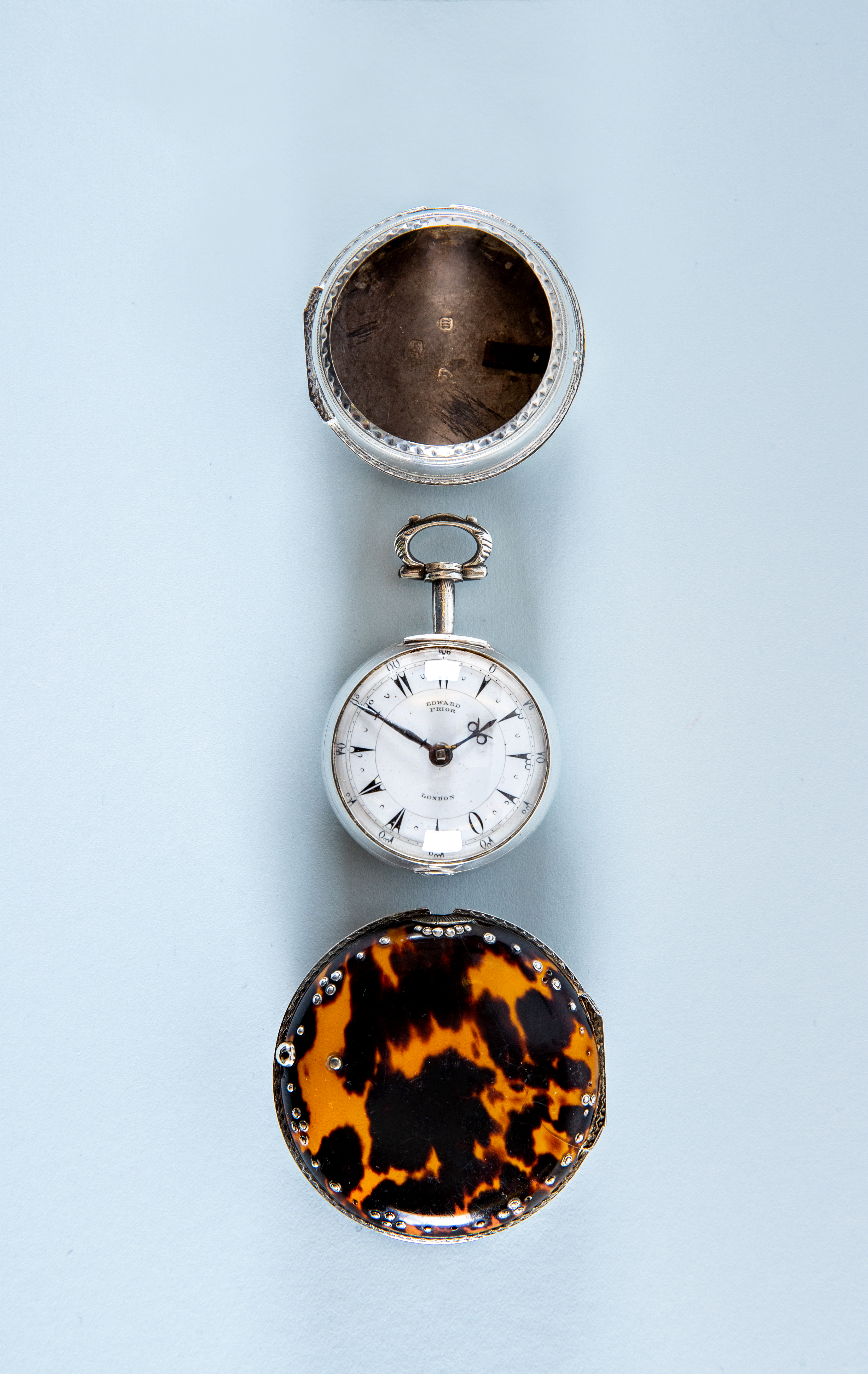 A VICTORIAN TURKISH MARKET TRIPLE CASED VERGE POCKET WATCH Image