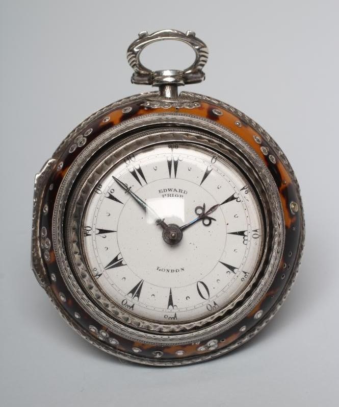 A VICTORIAN TURKISH MARKET TRIPLE CASED VERGE POCKET WATCH Image
