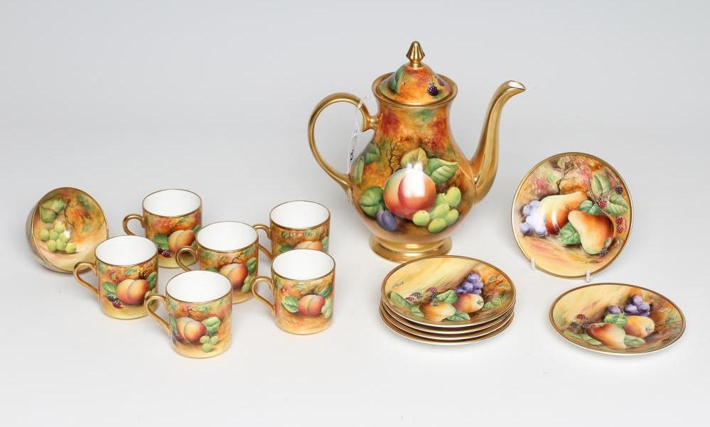 A COALPORT CHINA COFFEE SERVICE Image