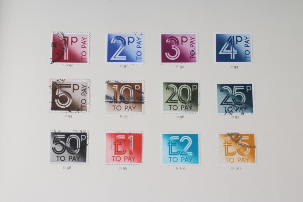 A PART FILLED ALBUM PURPORTING TO BE GB OVERPRINTS Image