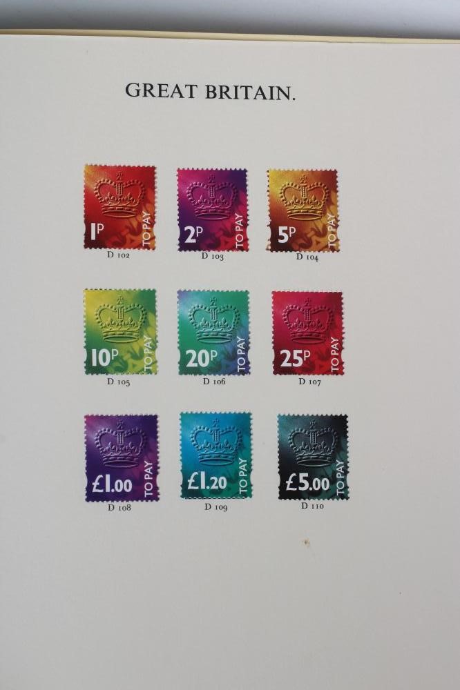 A PART FILLED ALBUM PURPORTING TO BE GB OVERPRINTS Image