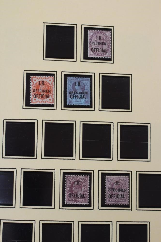 A PART FILLED ALBUM PURPORTING TO BE GB OVERPRINTS Image