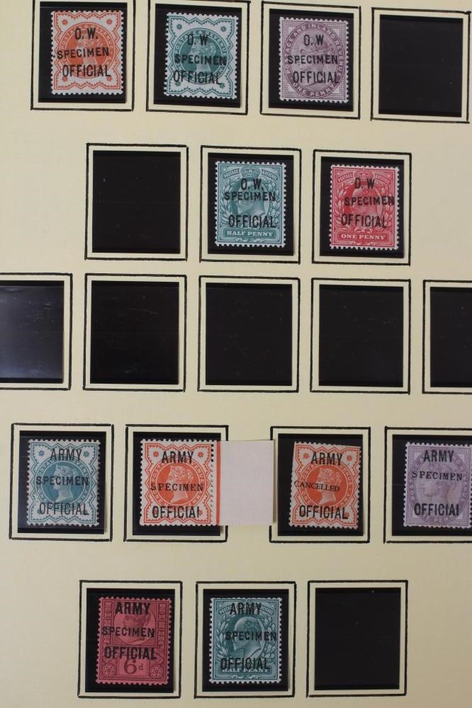 A PART FILLED ALBUM PURPORTING TO BE GB OVERPRINTS Image