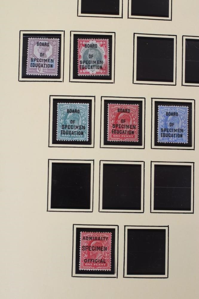 A PART FILLED ALBUM PURPORTING TO BE GB OVERPRINTS Image