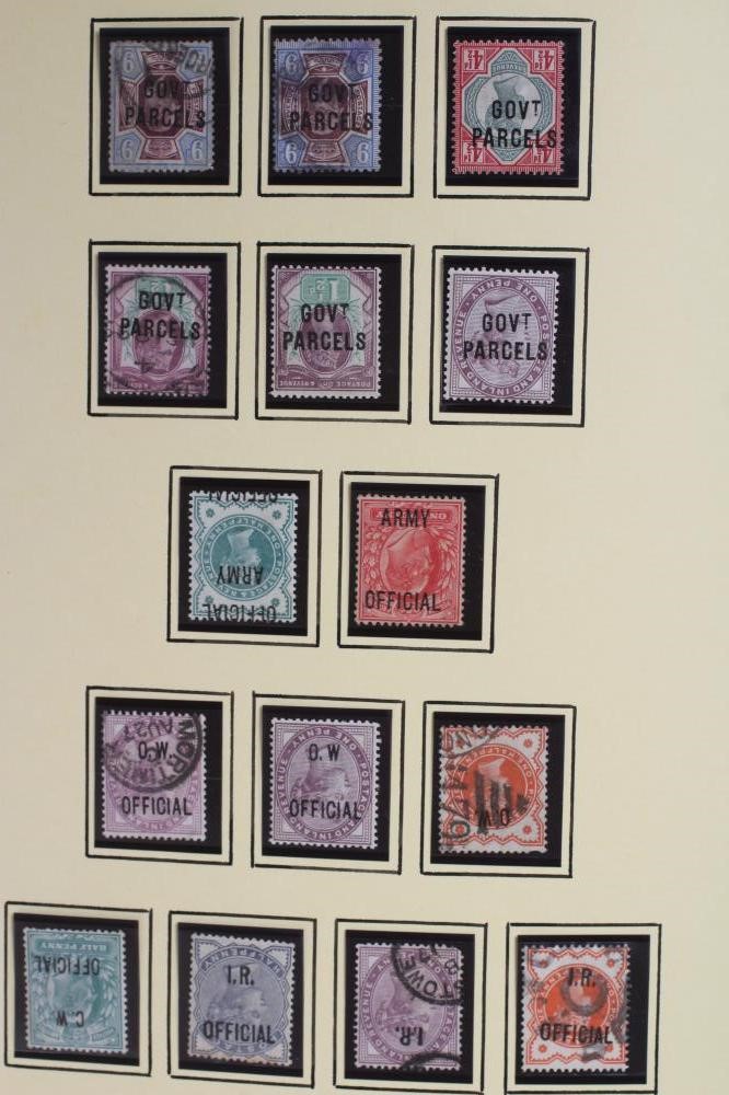 A PART FILLED ALBUM PURPORTING TO BE GB OVERPRINTS Image